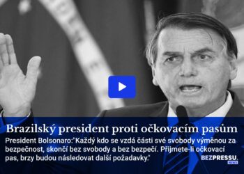 Brazilský president proti očkovacím pasům