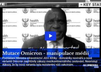 Mutace Omicron – manipulace médií