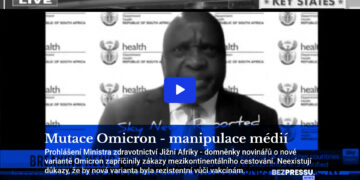 Mutace Omicron – manipulace médií