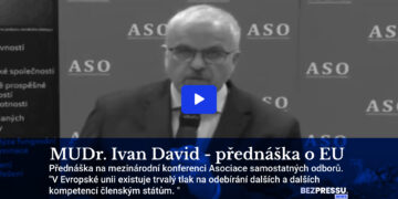 MUDr. Ivan David – přednáška o EU