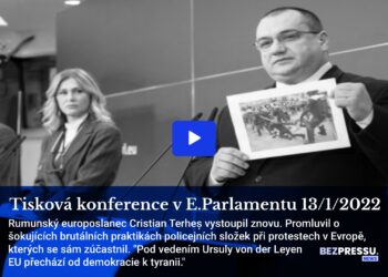 Tisková konference v E.Parlamentu 13/1/2022