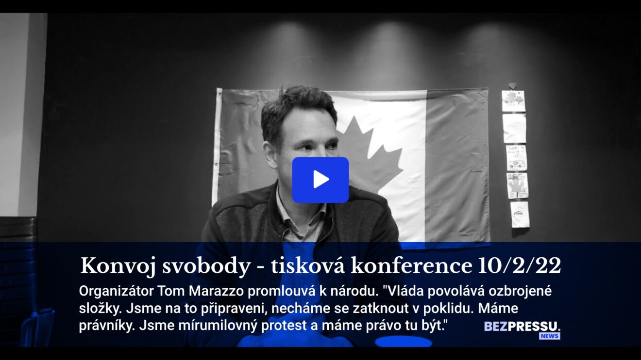 Konvoj svobody - tisková konference 10/2/22