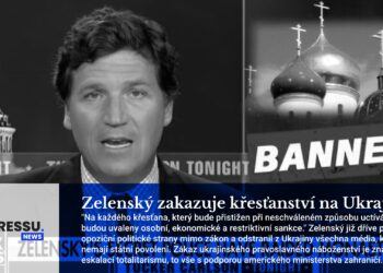Zelenský zakazuje křesťanství na Ukrajině
