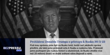 Prohlášení Donalda Trumpa o přístupu k Rusku 30/3/23