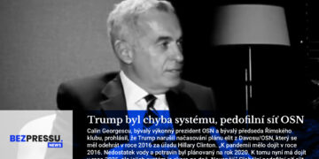 Trump byl chyba systému, pedofilní síť OSN