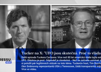 Tucker na X: „UFO jsou skutečná. Proč to vláda tají?“