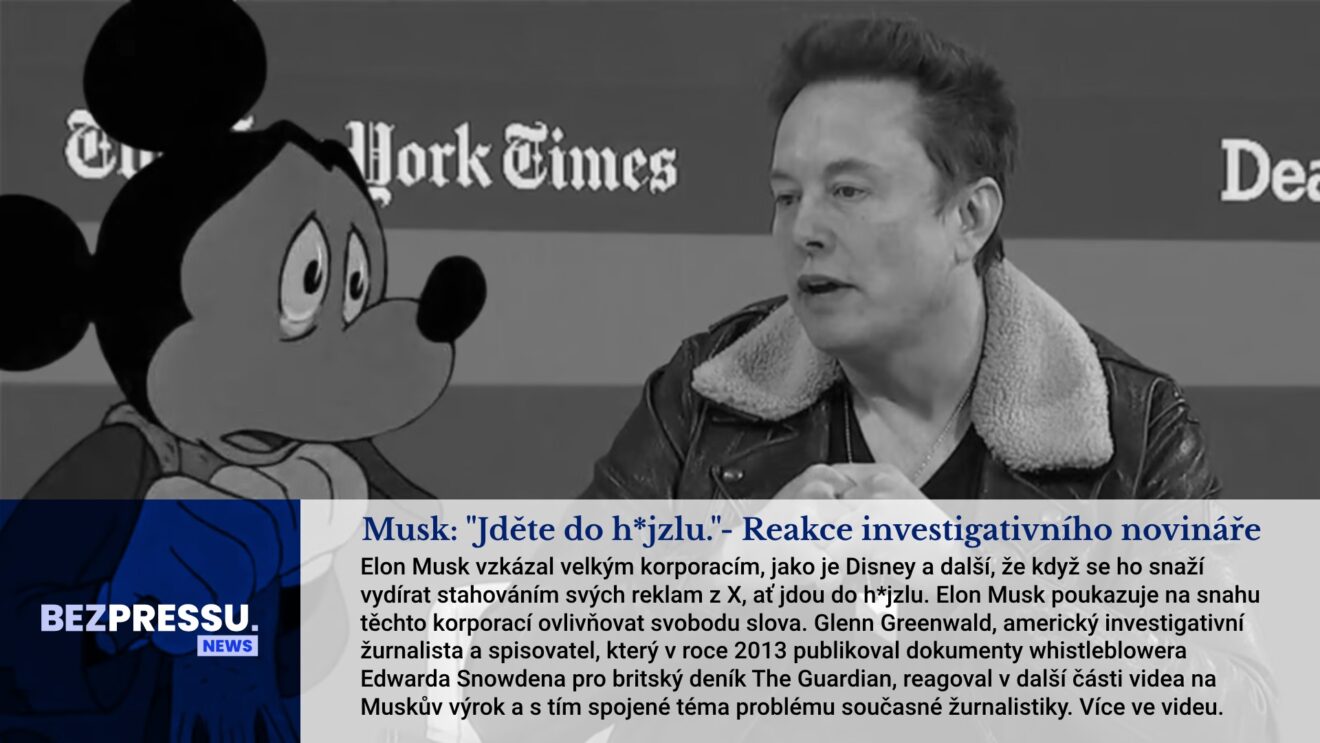 Musk: ＂Jděte do h*jzlu.＂- Reakce investigativního novináře