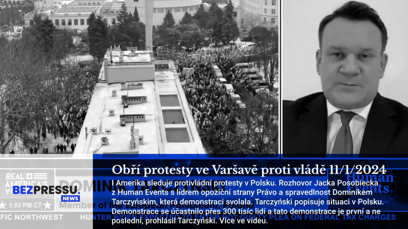 Obří protesty ve Varšavě proti vládě 11/1/2024