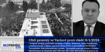 Obří protesty ve Varšavě proti vládě 11/1/2024