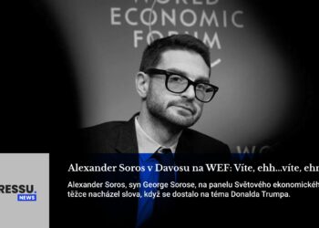 Alexander Soros v Davosu na WEF: Víte, ehh…víte, ehmm..