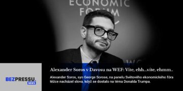 Alexander Soros v Davosu na WEF: Víte, ehh…víte, ehmm..