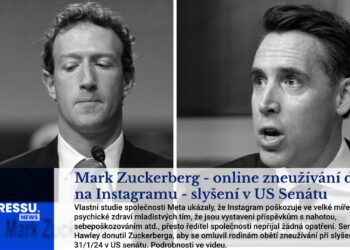 Mark Zuckerberg – online zneužívání dětí na Instagramu – slyšení v US Senátu