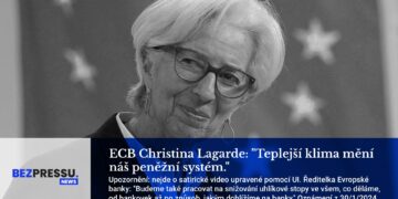 ECB Christine Lagarde: „Teplejší klima mění náš peněžní systém.“