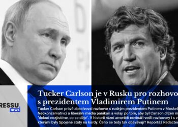 Tucker Carlson je v Rusku pro rozhovor s prezidentem Vladimirem Putinem