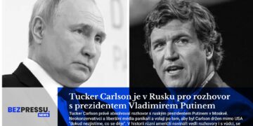 Tucker Carlson je v Rusku pro rozhovor s prezidentem Vladimirem Putinem