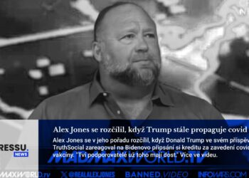 Alex Jones se rozčílil, když Trump stále propaguje covid vaxx