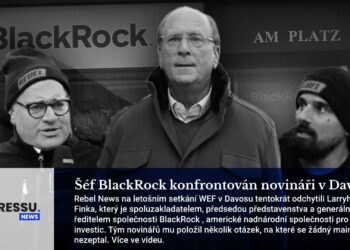 Šéf BlackRock konfrontován novináři v Davosu